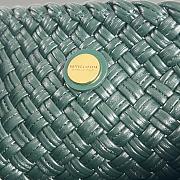 Fortok Bottega Veneta Tosca Intreccio Leather Shoulder Bag Green 27x18x8cm - 2