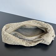 Fortok Bottega Veneta Taupe Suede Intrecciato Teen Jodie 48x40x16cm - 5