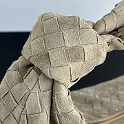 Fortok Bottega Veneta Taupe Suede Intrecciato Teen Jodie 48x40x16cm - 3