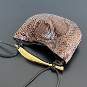Fortok Bottega Veneta Python Skin Leather Sardine Top-Handle Bag 20x12x2.5cm - 4
