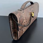 Fortok Bottega Veneta Python Skin Leather Clutch 31x13x3cm - 6