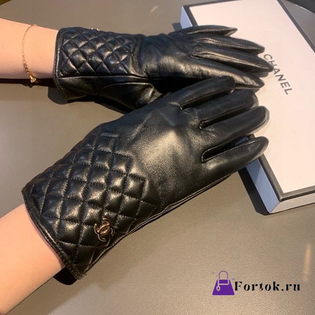 Fortok Chanel Gloves Black - 1