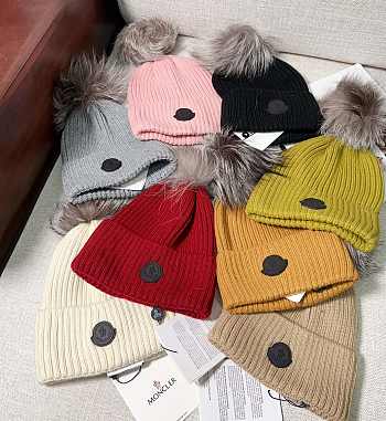 Fortok Moncler Wool Beanie With Pom Pom
