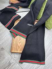 Fortok Gucci Hat + Scarf Set Black - 6