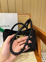 Fortok Bottega Veneta Black Small Andiamo Bag 25x22x10cm - 6