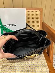 Fortok Bottega Veneta Black Small Andiamo Bag 25x22x10cm - 4