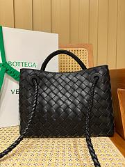 Fortok Bottega Veneta Black Small Andiamo Bag 25x22x10cm - 2