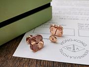 Fortok Van Cleef & Arpels Four-leaf Clover Earrings Silver/Gold/Rose Gold - 1
