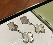 Fortok Van Cleef&Arpels Double Four-leaf Clover Earrings Gold/Gold Rose/Silver - 1