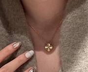 Fortok Van Cleef & Arpels Four-leaf Clover Necklace Gold/Silver/Gold Rose - 1