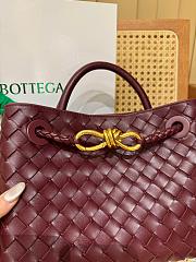 Fortok Bottega Veneta Burgundy Small Andiamo Bag 25x22x10cm - 6