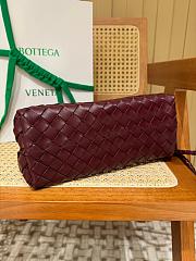 Fortok Bottega Veneta Burgundy Small Andiamo Bag 25x22x10cm - 3