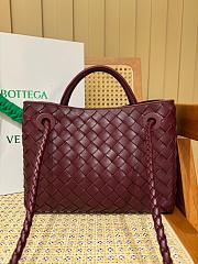 Fortok Bottega Veneta Burgundy Small Andiamo Bag 25x22x10cm - 2