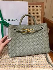 Fortok Bottega Veneta Green Small Andiamo Bag 25x22x10cm - 1