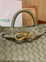 Fortok Bottega Veneta Green Small Andiamo Bag 25x22x10cm - 6