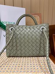 Fortok Bottega Veneta Green Small Andiamo Bag 25x22x10cm - 5