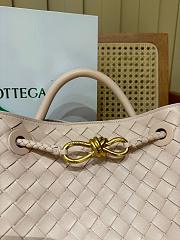 Fortok Bottega Veneta Light Pink Small Andiamo Bag 25x22x10cm - 4