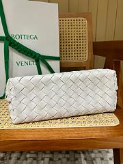 Fortok Bottega Veneta White Small Andiamo Bag 25x22x10cm - 4