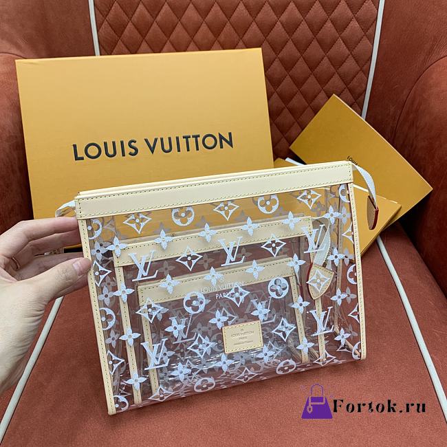 Fortok Louis Vuitton Trio Poche Toilette Recycled Polyester M11390  - 1