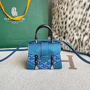 Fortok Goyard  Saigon Structure Nano Bag Blue 14.5cm  - 1