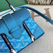 Fortok Goyard  Saigon Structure Nano Bag Blue 14.5cm  - 2