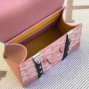 Fortok Goyard Saigon Structure Nano Bag Pink 14.5cm - 3