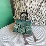 Fortok Goyard Saigon Structure Nano Bag Green 14.5cm - 1