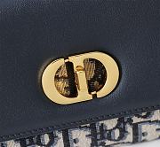 Fortok Dior Miss Caro Top Handle Clutch Black Oblique Jacquard 24x12x4cm - 2