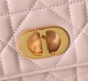 Fortok Dior Miss Caro Top Handle Clutch Pink Leather 24x12x4cm - 2