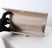 Fortok Dior Miss Caro Top Handle Clutch Beige Leather 24x12x4cm - 3