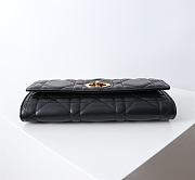 Fortok Dior Miss Caro Top Handle Clutch Black Leather 24x12x4cm - 6