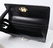 Fortok Dior Miss Caro Top Handle Clutch Black Leather 24x12x4cm - 3