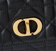 Fortok Dior Miss Caro Top Handle Clutch Black Leather 24x12x4cm - 2