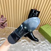 Fortok Gucci Horsebit Black Patent Leather Long Boots - 5