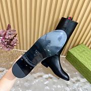 Fortok Gucci Horsebit Black Leather Long Boots - 2