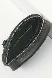 Fortok Hermes Swift Calfskin Waist Bag Black 19x13x4cm - 4