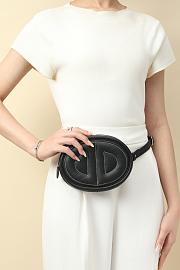 Fortok Hermes Swift Calfskin Waist Bag Black 19x13x4cm - 3
