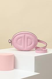 Fortok Hermes Swift Calfskin Waist Bag Pink 19x13x4cm - 1