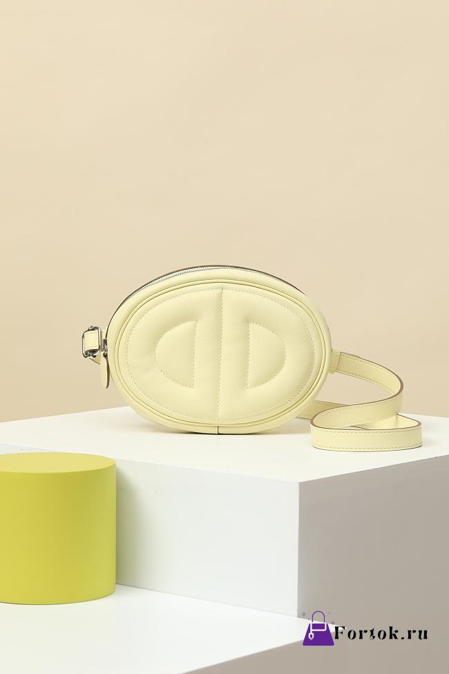 Fortok Hermes Swift Calfskin Waist Bag Yellow 19x13x4cm - 1