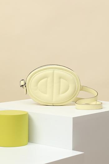 Fortok Hermes Swift Calfskin Waist Bag Yellow 19x13x4cm