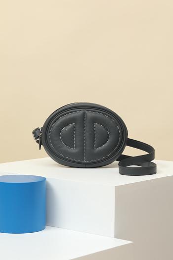 Fortok Hermes Swift Calfskin Waist Bag Grey 19x13x4cm