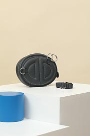 Fortok Hermes Swift Calfskin Waist Bag Grey 19x13x4cm - 6
