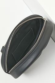 Fortok Hermes Swift Calfskin Waist Bag Grey 19x13x4cm - 4