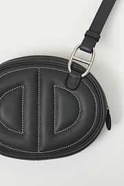 Fortok Hermes Swift Calfskin Waist Bag Grey 19x13x4cm - 3