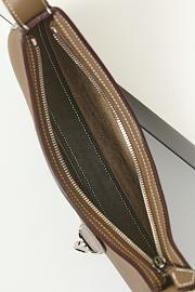 Fortok Hermes Togo and Swift Calfskin Shoulder Bag Taupe 28x15.5x3cm - 3