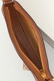 Fortok Hermes Togo and Swift Calfskin Shoulder Bag Brown 28x15.5x3cm - 2