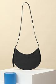 Fortok Hermes Togo and Swift Calfskin Shoulder Bag Black 28x15.5x3cm - 6