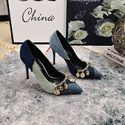 Fortok Dolce & Gabbana Patchwork Denim Pumps With Charms - 1