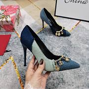 Fortok Dolce & Gabbana Patchwork Denim Pumps With Charms - 2