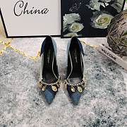 Fortok Dolce & Gabbana Patchwork Denim Pumps With Charms - 5